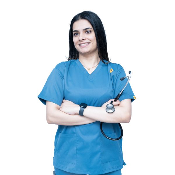 Nursing Scrubs for Women (V-Neck) Air Force Blue