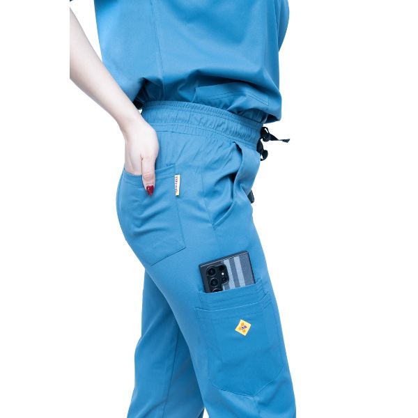 Nursing Scrubs for Women (V-Neck) Air Force Blue - Image 2
