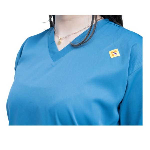 Nursing Scrubs for Women (V-Neck) Air Force Blue - Image 3